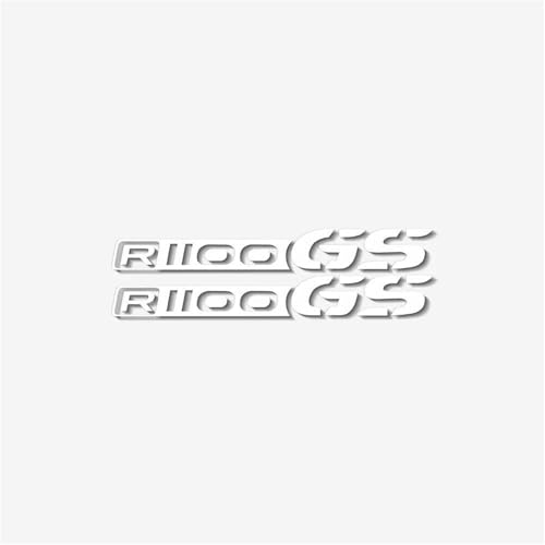 Motorrad Logo Aufkleber Modifizierte Reflektierende Universal Auto Verkleidung Decals Dekorative Teile Für BMW R1100GS(Reflective White) von THHXJ