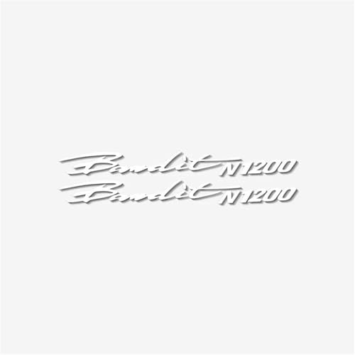Motorrad Logo Kraftstoff Tank Verkleidung Auto Reflektierende Aufkleber Decals Dekorative Teile Für Suzuki Für Bandit N1200(Reflective White) von THHXJ