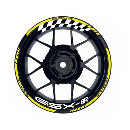Motorrad Rad Reflektierende Aufkleber wasserdichte Felge Decor Dekorative Reifen Streifen Teile Für Suzuki GSX-8R GSX8R(F) von THHXJ
