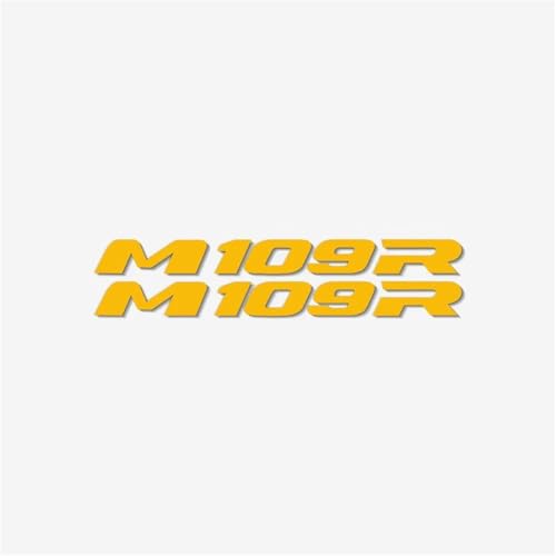 Motorrad Reflektierende Logo Wasserdicht Aufkleber Modifizierte Coole Autoaufkleber Geeignete Dekorative Teile Für Suzuki M109R(Reflective Yellow) von THHXJ