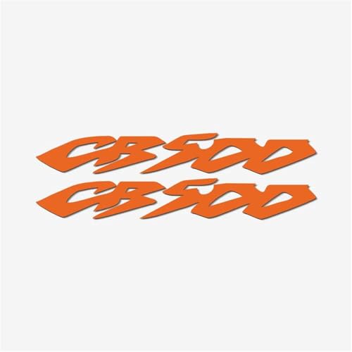 THHXJ Motorrad Aufkleber Decals Reflektierende wasserdichte Auto Coole Dekoration Styling Zubehör Für Honda CB500 CB 500(Reflective Orange) von THHXJ