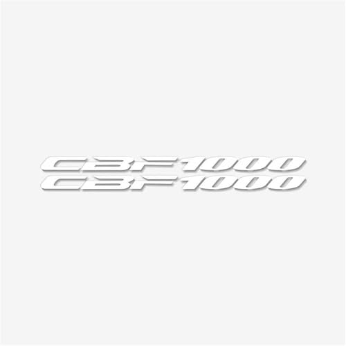 THHXJ Motorrad Kraftstoff Tank Rad Verkleidung Gepäck Helm Aufkleber Für Honda CBF1000 Reflektierende wasserdichte Dekorative(Reflective White) von THHXJ