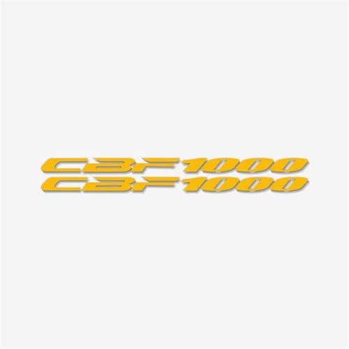 THHXJ Motorrad Kraftstoff Tank Rad Verkleidung Gepäck Helm Aufkleber Für Honda CBF1000 Reflektierende wasserdichte Dekorative(Reflective Yellow) von THHXJ