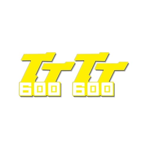 THHXJ Motorrad Modifizierte Autoaufkleber Dekorative Kühle Reflektierende wasserdichte Logo Aufkleber Zubehör Für Yamaha Tt600(Reflective Yellow) von THHXJ