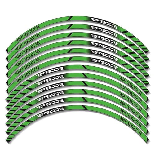 THHXJ Motorrad-Radaufkleber Für Suzuki RF900R Konturdekoration Reflektierende Nabenaufkleber Felgen-Wasserdichter Aufklebersatz(Green) von THHXJ