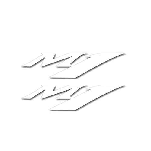 THHXJ Motorrad Reflektierende wasserdichte Modifizierte Universal Logo Auto Aufkleber Dekoration Styling Zubehör Für Yamaha M1(Reflective White) von THHXJ