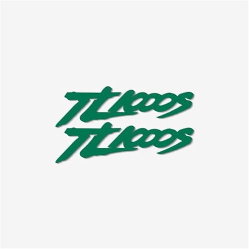THHXJ Motorrad Universal Auto Aufkleber Modifizierte Kraftstofftank Helm Decals Dekoratives Zubehör Für Suzuki TL1000S(Reflective Green) von THHXJ