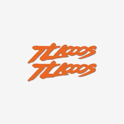 THHXJ Motorrad Universal Auto Aufkleber Modifizierte Kraftstofftank Helm Decals Dekoratives Zubehör Für Suzuki TL1000S(Reflective Orange) von THHXJ