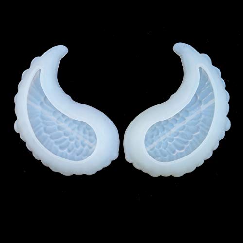 1 Paar Fling Tablett Silikonschmuck Schmuck Harz Formflügel Form Gerichte Teller Formharz Gussform Form Schmuck Kunsthandwerk Werkzeug Werkzeug von THINCAN