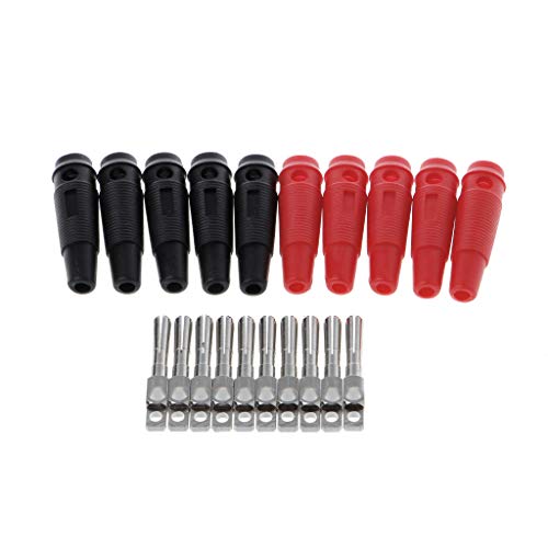 10 PCs 32A 4 Mm Bananenstopfen Hochstrom Isoliert Abgewichstes Stapelanschluss S von THINCAN