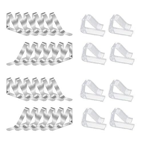 16/32 Fache Nicht Schlupf Tischdecker Clips Schlupf Resistant Tischdecke Clips Anti Schlupf Tischdecke Klemmeinstellbarer Tischdeckerhalter von THINCAN