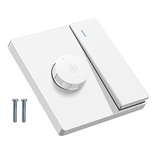 220V Einstellen Deckenlüfter Speed ​​Control Schalter Wandknopf Dimmer Schalter Schrittless Getriebe Lüftergeschwindigkeitsanpassung Einsteller von THINCAN