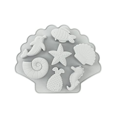 3D Marine Life Silicon Schimmel Pralinen Gelees Fondant Backform Seife Schimmel Kuchen Dekoration Werkzeuge Einfach Zu Entlassen Zu Entlassen von THINCAN