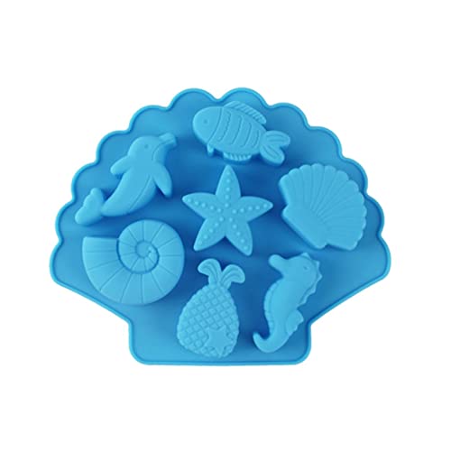 3D Marine Life Silicon Schimmel Pralinen Gelees Fondant Backform Seife Schimmel Kuchen Dekoration Werkzeuge Einfach Zu Entlassen Zu Entlassen von THINCAN