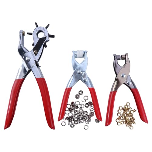 3pcs/festgelegte Leder Loch Loch Rep Werkzeug Ösen Tunken + von THINCAN