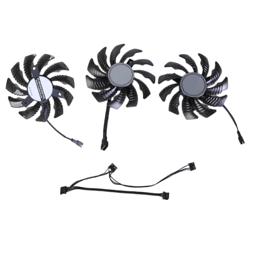 3pcs 77mm 4Pin Grafikkartenlüfter Für RTX3050 3060 3060TI Effiziente Kühlung Und Verbessert Den GPU Service PLD08010S12HH Modell von THINCAN