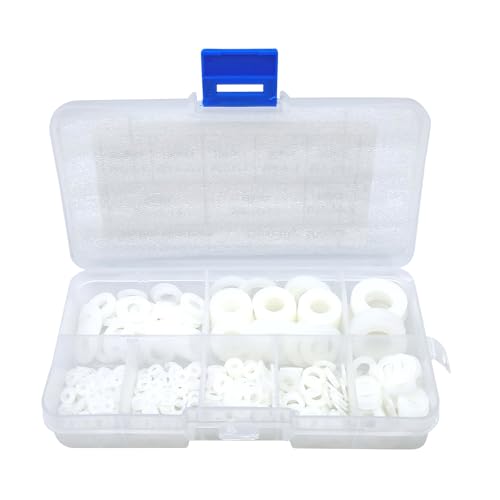 500pcs Nylon Flat Wascher Sortiment Mehrzweckflat Abstandshalter Pad Set Für Sichere Möbelarmaturen Und Hausinstallationen von THINCAN
