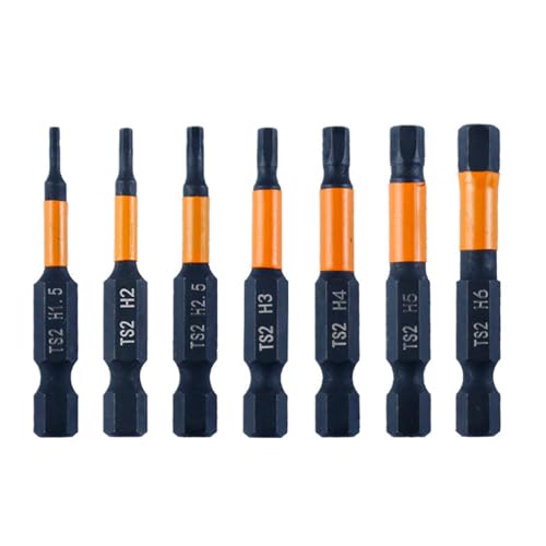 6/7pcs Allen Schraubenschlüssel Bohrer Hexagonaler Schaft Magnetschraubendreher Bit Set Allen Schlüssel Zum Montieren Der Elektronischen Baugruppe von THINCAN