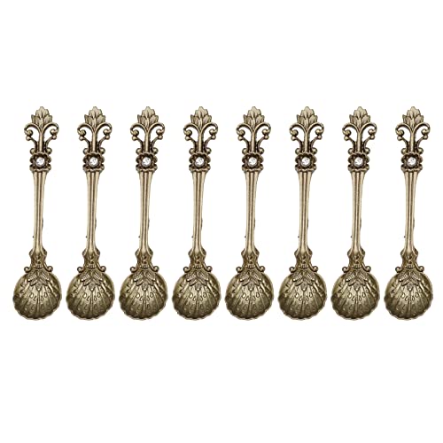 8x Vintage Löffel Geschnitzte Kaffee Schirme Schaufel Besteck Besteck Dessert Milkshake Für Geschenkküchengeschirr Geschirr von THINCAN