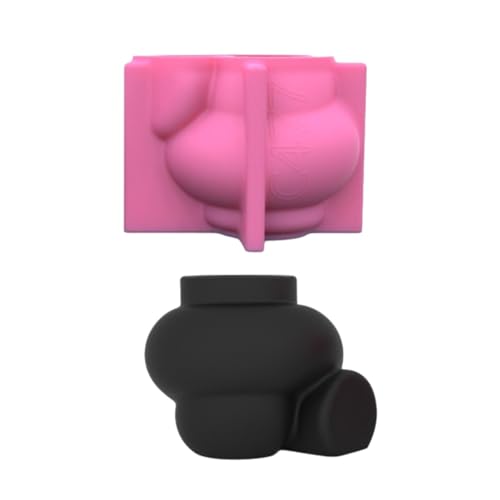 Abstrakte Kunst Silikonvase Form Einzigartige Dekorative Stifthalter Formen Wiederverwendbares Abstraktes Kunstvase Harzform Minimalistischer Schimmel von THINCAN