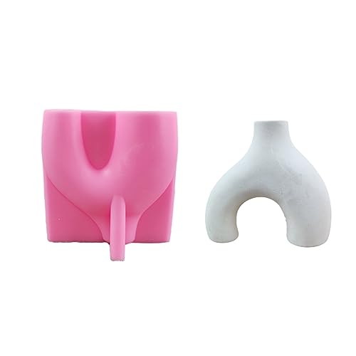 Bogenblüten Topf Silikonform Sukkulenten Beton Blütenblätter Vase Gipszement Formularform Pflanzenhalterform Form von THINCAN