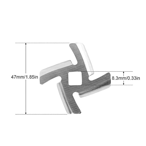 Edelstahl Fleischmühle Scheibenscheibenscheibenplatten Mincer Fleischschleifer Ersatzzubehör Für Küchenklinge Und Teller von THINCAN