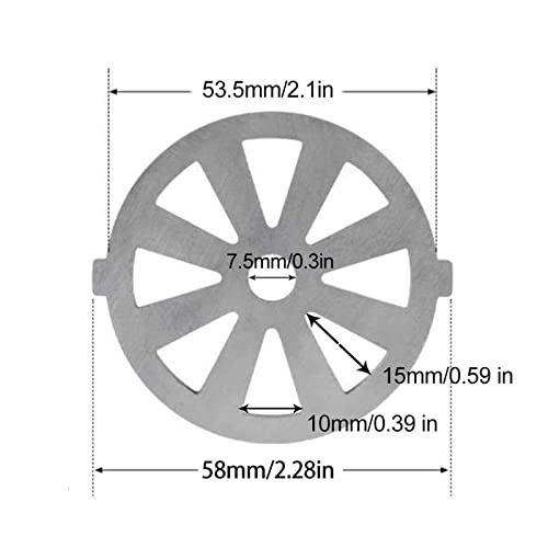 Edelstahl Fleischmühle Scheibenscheibenscheibenplatten Mincer Fleischschleifer Ersatzzubehör Für Küchenklinge Und Teller von THINCAN