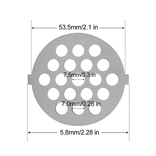 Edelstahl Fleischmühle Scheibenscheibenscheibenplatten Mincer Fleischschleifer Ersatzzubehör Für Küchenklinge Und Teller Edelstahl Fleischmühle Scheibenscheibenscheibenplatten Mincer Fleischschleifer Ersatzzubehör Für Küchenklinge Und Teller von THINCAN