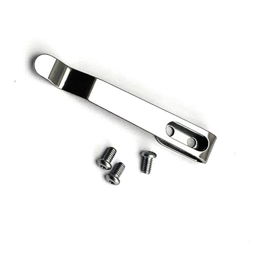 Edelstahl Rückenclip Zum Klapptaschen Slicer Werkzeugzubehör Back Clip Clip Faltschneider Zurück Clip Mit Schraube von THINCAN