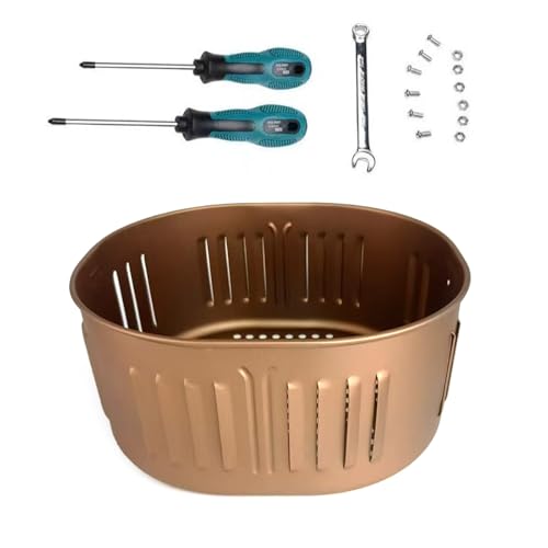 Edelstahlluft Friteuers Liner Teiler 5 5 Zoll Wiederverwendbare Luft Frittierkorb Hitzebeständige Luft Frittiertöpfe Korb Korb Edelstahlluft Friteuers Liner Teiler 5 5 Zoll Wiederverwendbare Luft Frittierkorb Hitzebeständige Luft Frittiertöpfe Korb Korb von THINCAN