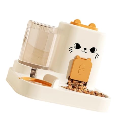 Erhöhte Katzenhundschüssel Schüssel Leckdelikte Trinkflasche Abnehmbarer Metallfuttermittelraum Platz Sparende Design Moderne Automatische Haustierfuttermittel Mit Anti Leck Design von THINCAN