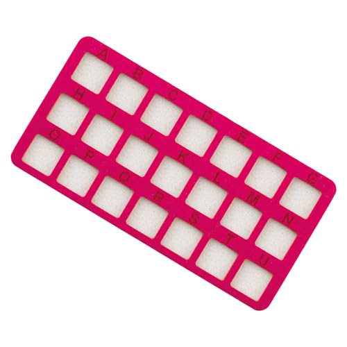 Filzschmuckhandwerksmatte Mit 21 Grids Professional Crafting Matte Für Effiziente Perlensortierung Und Schutzhandwerkskanzlei Geeignet von THINCAN