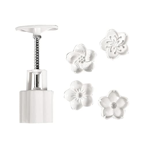 Flower Form Autumn Festival Form Handdruck Fondant Dekorationen Werkzeuge Moon Kuchenform Schimmel von THINCAN