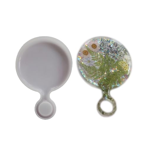 Große Lochharz Art Tablett Formfutter Silikon Für Schmuck Display Handgefertigte Handwerk Einfacher Freisetzung Wiederverwendbarer Form Großes Loch Design Silikonform von THINCAN