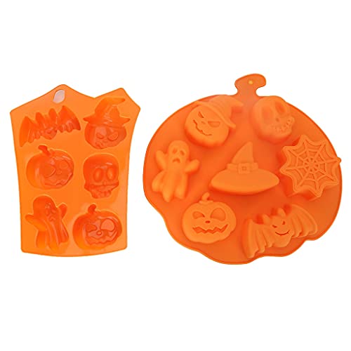 Halloween Silicon Backform Muffinformen Mit Böser Schädel Geister Perfekt Für Eiswürfel Tröcke Kleine Formen von THINCAN