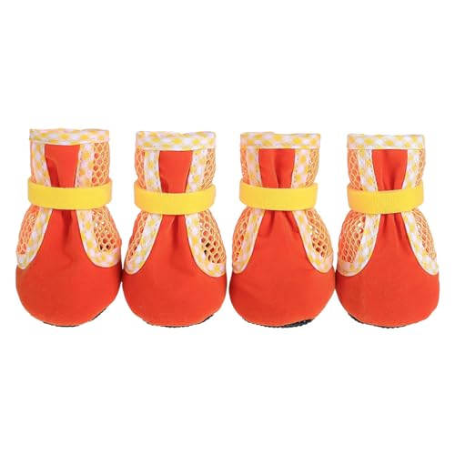 THINCAN Haustier Bequeme Schuhe Set Permeable Hundestiefel Bequeme Hundestiefel Sorgen Für Sicherheit Und Komfortpfotenschutz von THINCAN