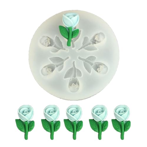 Hitzebeständige Silikonform Mit Frangipani Rose Tulips Designs Für Bastelharzhandwerk Und Kerzenleichte Silikonhandwerksformen von THINCAN