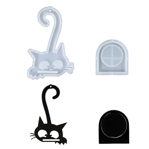 Katzenförmige Kerzenhalter Wand Hängende Silikonform Für Einzigartige Heimdekorationskreationen Basteln Projekte Kits Handgemachte Geschenk von THINCAN