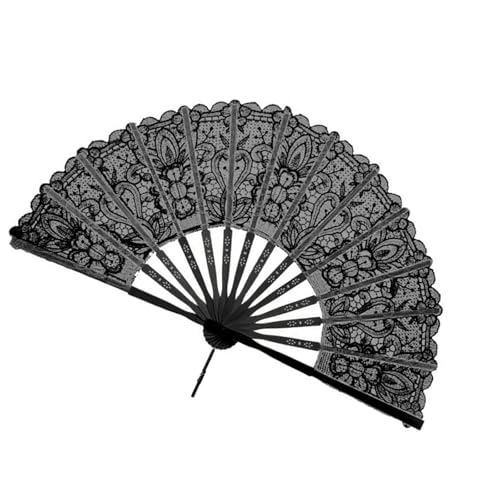 Kompliziert Geschnitzte Hölzerne Handheld Lüfter Mit Spitzenakzenten Kompakte Viktorianische Thematische Kostümzubehör European Vintage Lace Handlüfter von THINCAN