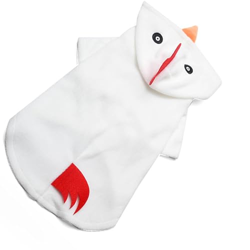 THINCAN Kreative Hühnerformhunde Katzen Bekleidung Weiches Stoff Warmes Kostüm Für Haustier Halloween Party Dressing Mode Kleidung Lustige Küken Haustierkleidung von THINCAN