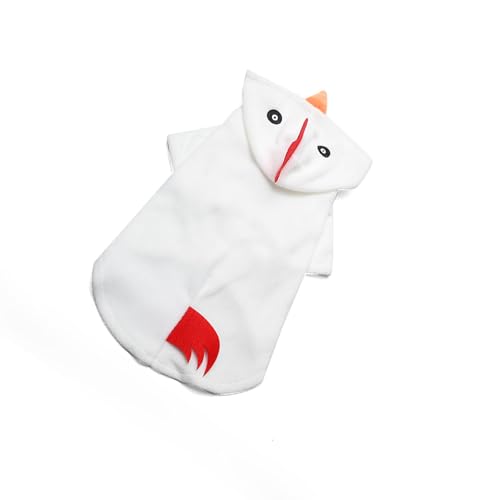 THINCAN Kreative Hühnerformhunde Katzen Bekleidung Weiches Stoff Warmes Kostüm Für Haustier Halloween Party Dressing Mode Kleidung Lustige Küken Haustierkleidung von THINCAN