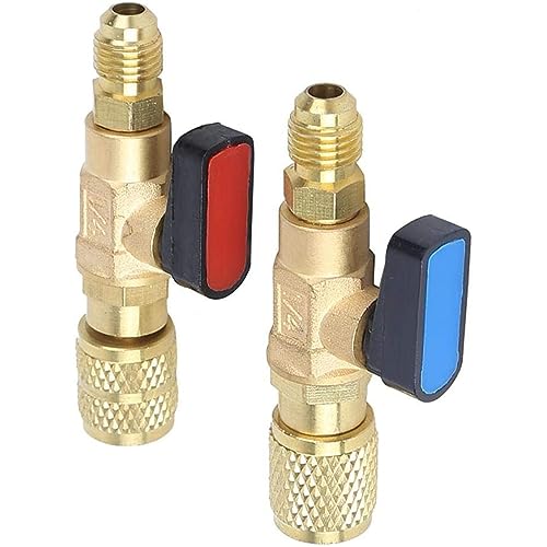 Langlebiger Messingadapter R22 R410A Umwandlungsadapter Messingkugelventile Schalten Sie Den Ladeschlauchadapter Für Die Klimaanlage von THINCAN