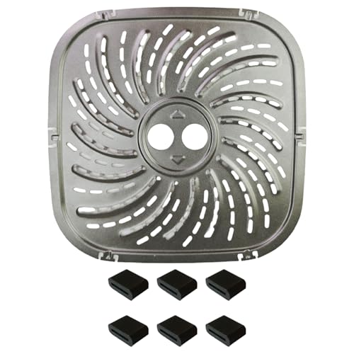 Metall Liner Nicht Stickluft Frittier Kochmatten Multifunktionelle Luft Frittierkissen Luft Frittierplatte Metallluft Frittierschale Tablett von THINCAN