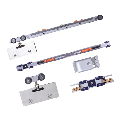 Moderne Ruhige Schiebetür Roller Edelstahlglas Hanging Rad Bewegte Türstrecken Spuren Armaturen Einfach Zu Verwendende Streckenarmaturen von THINCAN