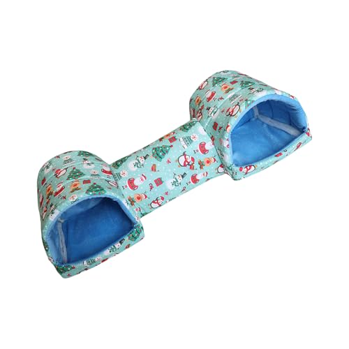 THINCAN Multifunktionaler Haustierhöhle Bettwäsche Mit 2in1 Nest Und Tunnel Design Warmes Ausblenden Haus Für Nagetiere Igel Ruhen Pet Tunnel House von THINCAN