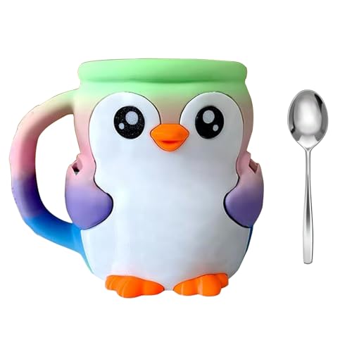 THINCAN Multifunktionelle Pinguine Formeis Eispintshalter Mit Geheimen Lagerschubladen Frostschutzmittel Und Doppellöffel Süße Penguine Eiscreme Tassenhülle THINCAN Multifunktionelle Pinguine Formeis Eispintshalter Mit Geheimen Lagerschubladen Frostschutzmittel Und Doppellöffel Süße Penguine Eiscreme Tassenhülle von THINCAN
