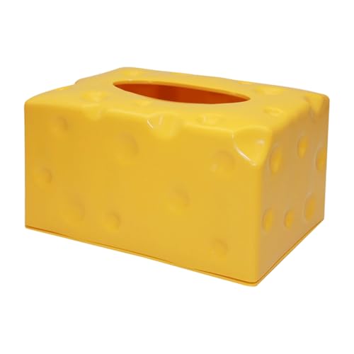 Plastikgewebe Aufbewahrungsbox Papierhandtuch Organizer Käseförmige Serviettenspender Küche Esszimmer Essbarer Käseform Tissue Box von THINCAN