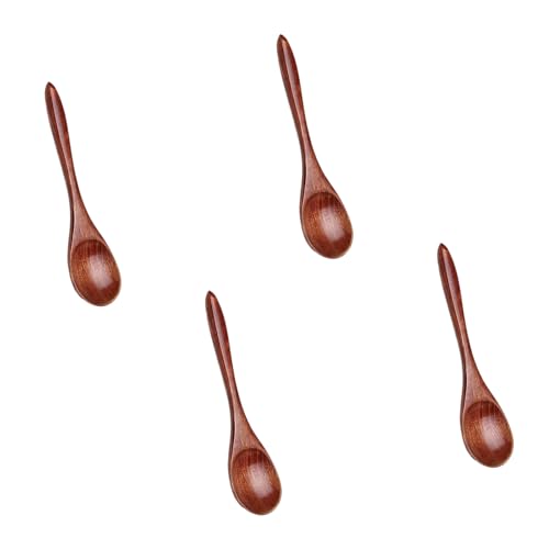 THINCAN Premium Nanmu Holzlöffel Handgefertigtes Küchenwerkzeug Mit Lackschichten Mehrzweck Verwendung Zum Rühren Servierenden Kaffee Suppe Dessert Camphorwood Geschenk Für Hausköche von THINCAN