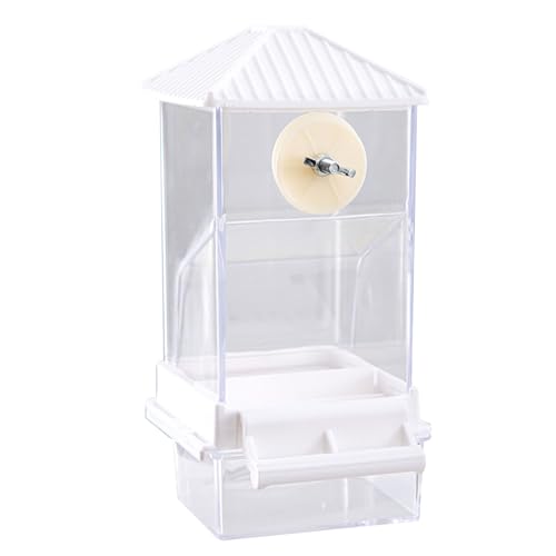 SALAKEets Lebensmittelspender Container Box Automatischer Feeder Für Kleine Papageien Mit Bequemen Nachfüll Und Abfall Trennungs Käfig Lebensmittelspender SALAKEets Lebensmittelspender Container Box Automatischer Feeder Für Kleine Papageien Mit Bequemen Nachfüll Und Abfall Trennungs Käfig Lebensmittelspender von THINCAN