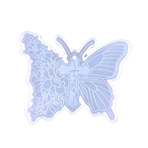 Schmetterlings Keychain Form Silikon Crucifix Butterfly Küche Backform Hochzeitstorte Form Schlüsselbund Schmuck Schmuck von THINCAN